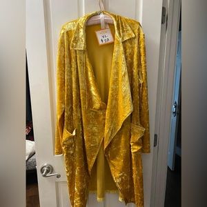 Duster with velvet look - XL